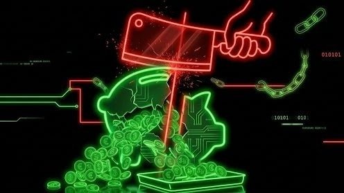 Pig Butchering — Neon-Darstellung des industrialisierten Krypto-Betrugs
